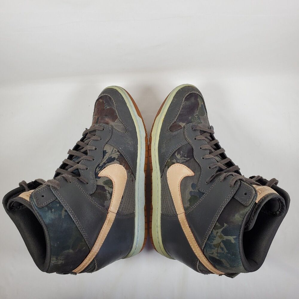 Nike Dunk Sky High Liberty Of London Women's Size 8 Wedge Shoes Midnight Fog - Picture 5 of 8